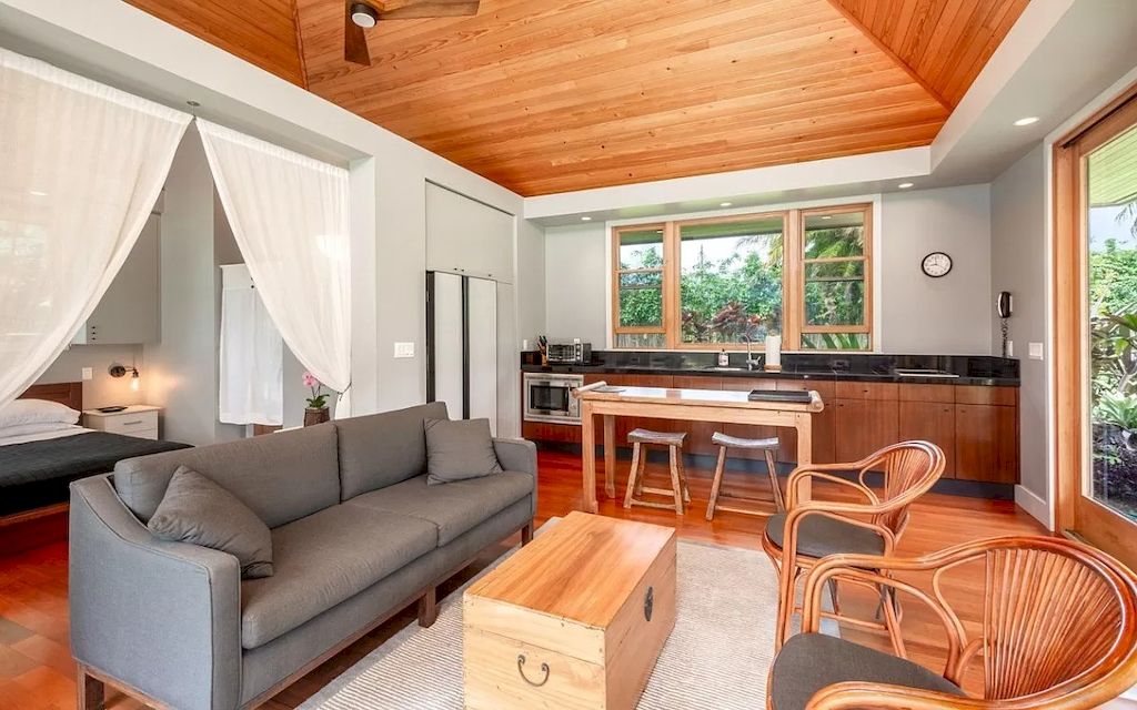 The Home in Hawaii is a luxurious home finished with high quality of design and materials now available for sale. This home located at 5792H Kahiliholo Rd #A, Kilauea, Hawaii; offering 04 bedrooms and 06 bathrooms with 4,511 square feet of living spaces.