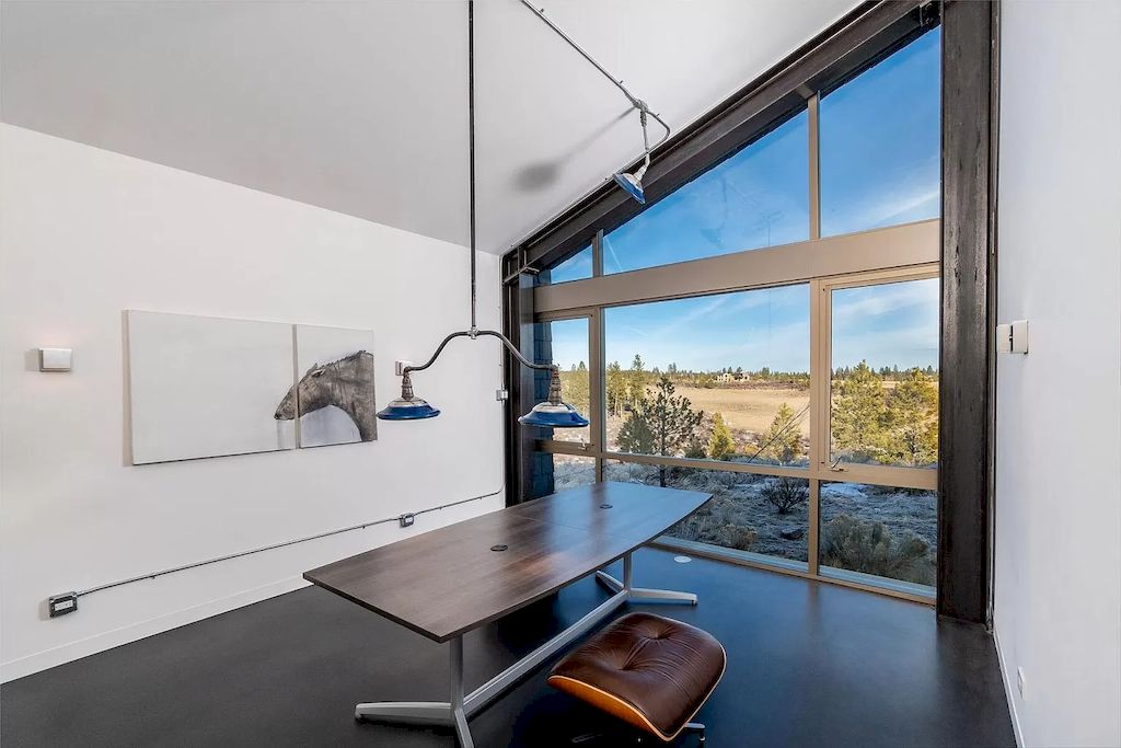 The House in Oregon has numerous outdoor spaces allow for an undisturbed experience with nature now available for sale