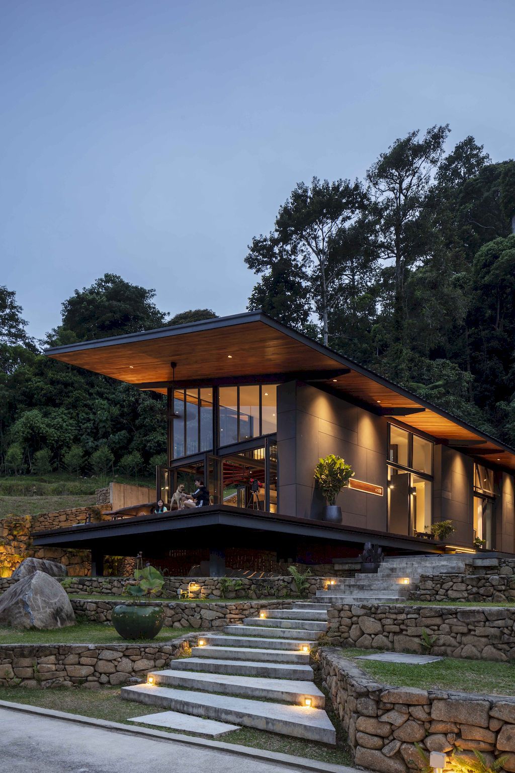 Smolhaven House with Pitched Roof by Choo Gim Wah Architect