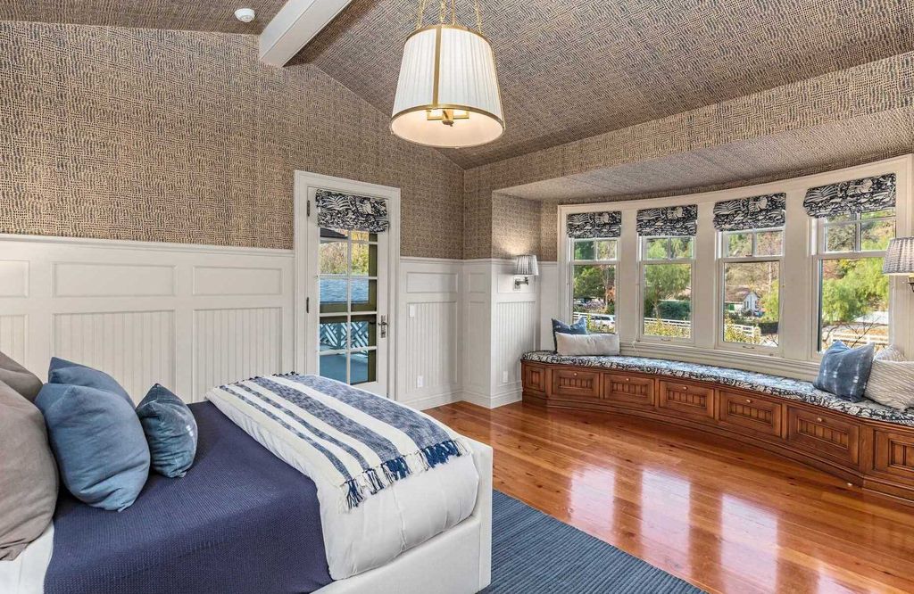 The Home in Hidden Hills is a stunning Dutch Colonial with outdoor kitchen make for the ultimate in estate living now available for sale. This home located at 23870 Long Valley Rd, Hidden Hills, California;