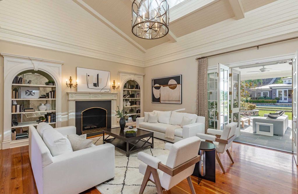 The Home in Hidden Hills is a stunning Dutch Colonial with outdoor kitchen make for the ultimate in estate living now available for sale. This home located at 23870 Long Valley Rd, Hidden Hills, California;