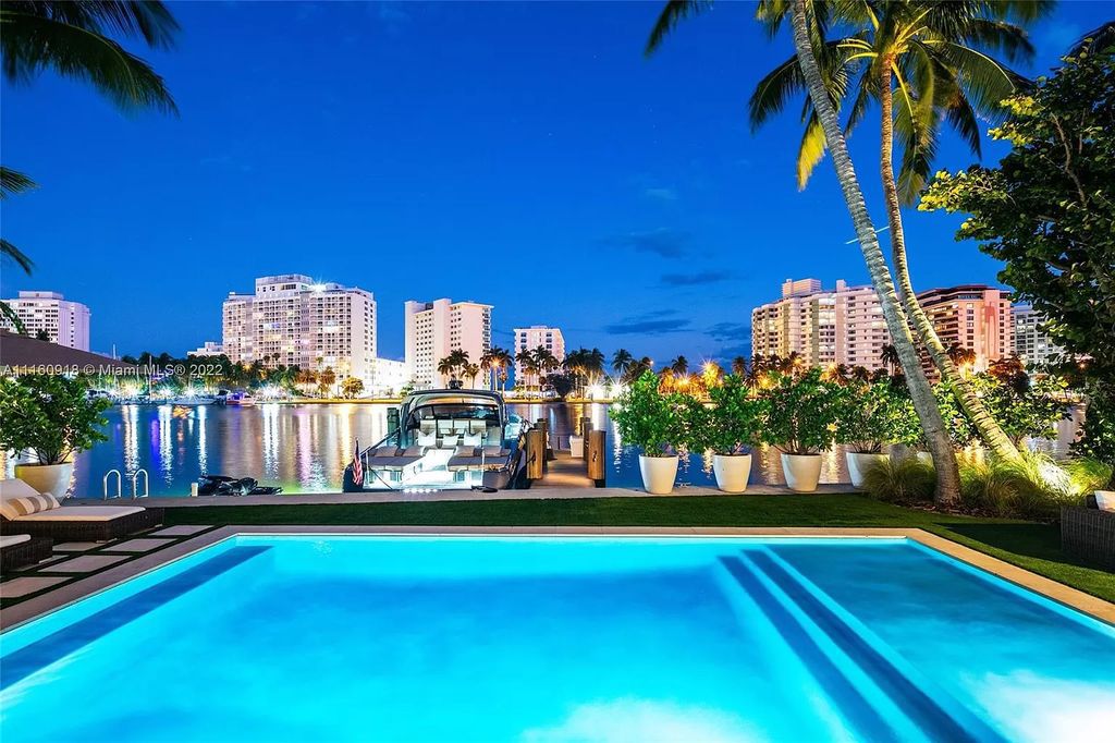 The Villa in Miami Beach is a breathtaking transitional Spanish villa was masterfully renovated featuring the highest quality finishes now available for sale. This home located at 5401 Pine Tree Dr, Miami Beach, Florida