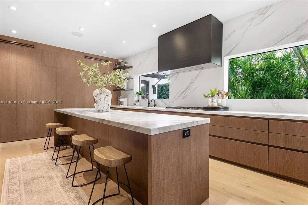 The Villa in Miami Beach is a breathtaking transitional Spanish villa was masterfully renovated featuring the highest quality finishes now available for sale. This home located at 5401 Pine Tree Dr, Miami Beach, Florida