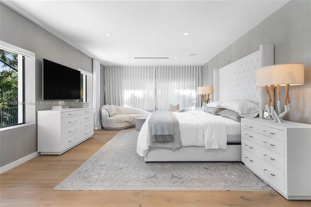 The Villa in Miami Beach is a breathtaking transitional Spanish villa was masterfully renovated featuring the highest quality finishes now available for sale. This home located at 5401 Pine Tree Dr, Miami Beach, Florida