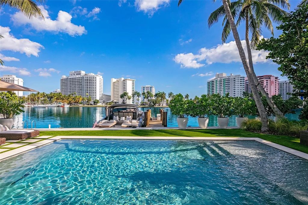 The Villa in Miami Beach is a breathtaking transitional Spanish villa was masterfully renovated featuring the highest quality finishes now available for sale. This home located at 5401 Pine Tree Dr, Miami Beach, Florida