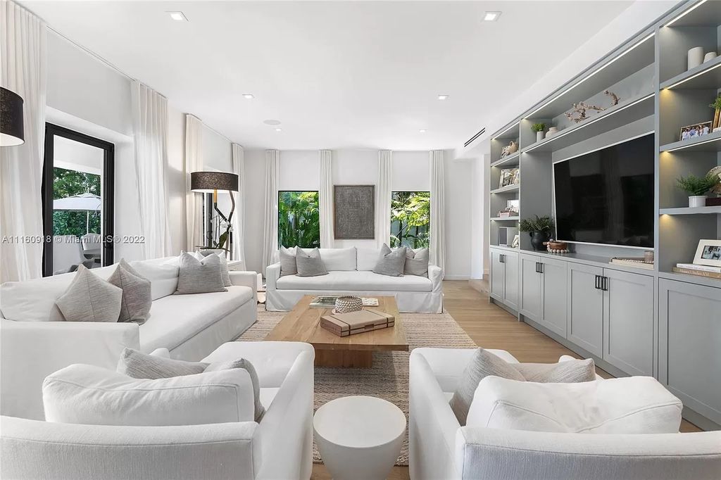 The Villa in Miami Beach is a breathtaking transitional Spanish villa was masterfully renovated featuring the highest quality finishes now available for sale. This home located at 5401 Pine Tree Dr, Miami Beach, Florida