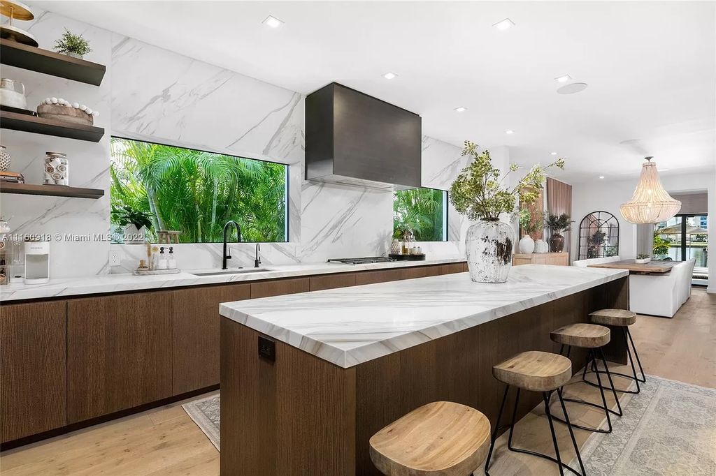 The Villa in Miami Beach is a breathtaking transitional Spanish villa was masterfully renovated featuring the highest quality finishes now available for sale. This home located at 5401 Pine Tree Dr, Miami Beach, Florida
