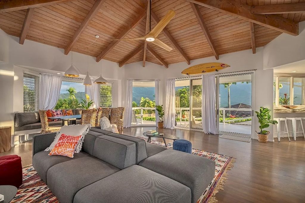 The Home in Hawaii is a luxurious home where you can share your abundance with family, friends and vacationing guests now available for sale. This home located at 5146 Hanalei Plantation Rd, Princeville, Hawaii; offering 04 bedrooms and 04 bathrooms with 3,157 square feet of living spaces. 