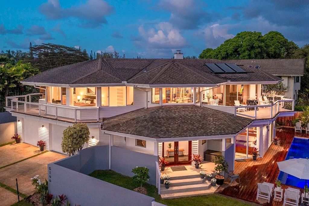 The Home in Hawaii is a luxurious home where you can share your abundance with family, friends and vacationing guests now available for sale. This home located at 5146 Hanalei Plantation Rd, Princeville, Hawaii; offering 04 bedrooms and 04 bathrooms with 3,157 square feet of living spaces. 