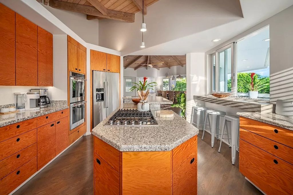 The Home in Hawaii is a luxurious home where you can share your abundance with family, friends and vacationing guests now available for sale. This home located at 5146 Hanalei Plantation Rd, Princeville, Hawaii; offering 04 bedrooms and 04 bathrooms with 3,157 square feet of living spaces. 