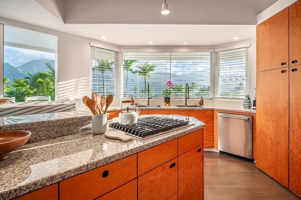 The Home in Hawaii is a luxurious home where you can share your abundance with family, friends and vacationing guests now available for sale. This home located at 5146 Hanalei Plantation Rd, Princeville, Hawaii; offering 04 bedrooms and 04 bathrooms with 3,157 square feet of living spaces. 