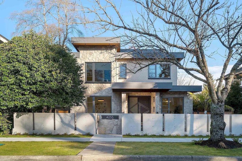 The Home in West Point Grey is a luxurious, sophisticated custom built home on a quiet street, now available for sale. This home located at 4255 W 12th Ave, Vancouver, BC V6R 2P8, Canada