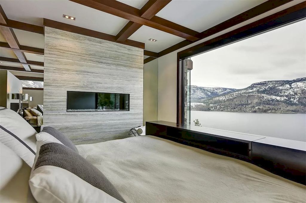 The Home in Kelowna is truly beyond compare complimented by a home gym, his and hers closets & ensuite, inviting relaxation room, now available for sale