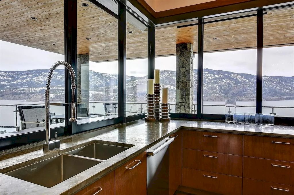 The Home in Kelowna is truly beyond compare complimented by a home gym, his and hers closets & ensuite, inviting relaxation room, now available for sale