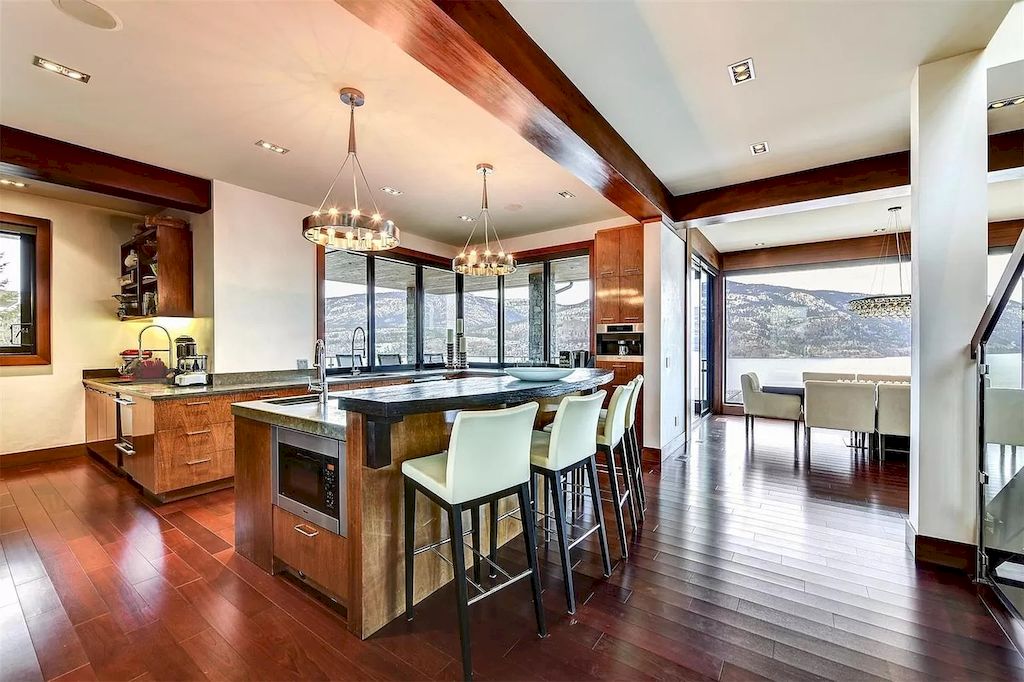 The Home in Kelowna is truly beyond compare complimented by a home gym, his and hers closets & ensuite, inviting relaxation room, now available for sale