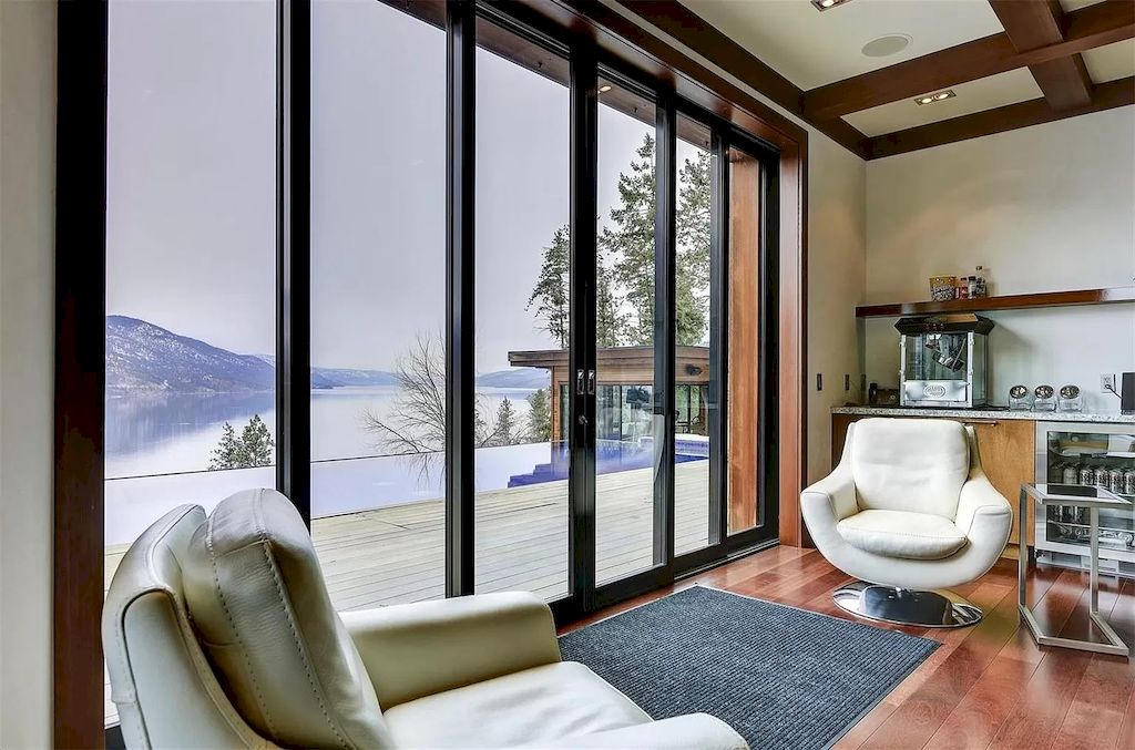 The Home in Kelowna is truly beyond compare complimented by a home gym, his and hers closets & ensuite, inviting relaxation room, now available for sale
