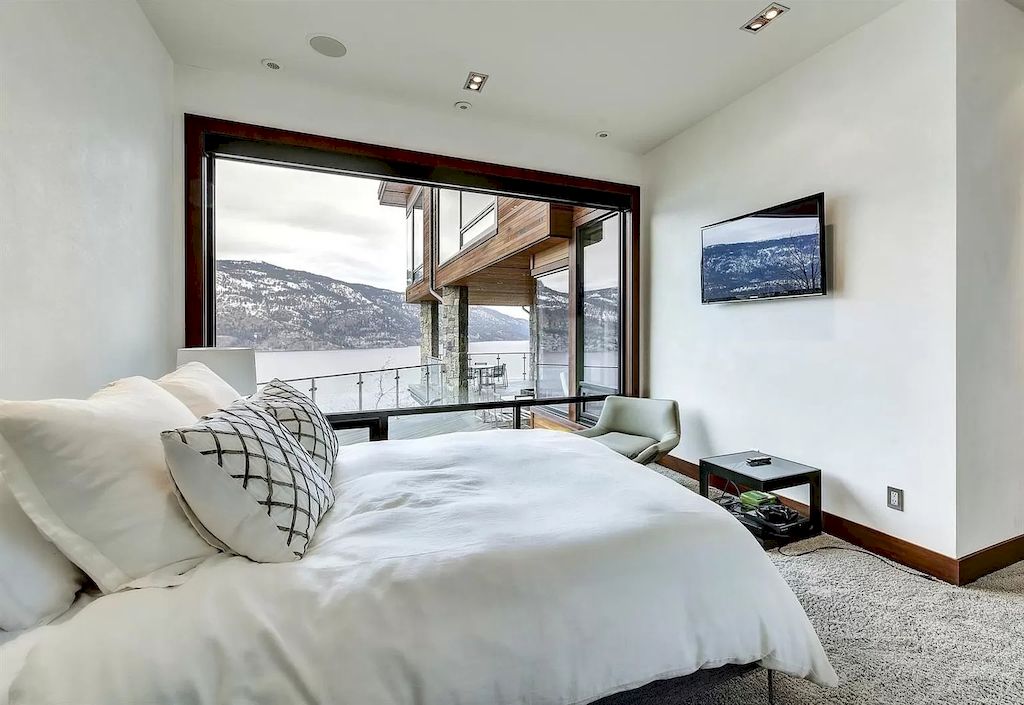 The Home in Kelowna is truly beyond compare complimented by a home gym, his and hers closets & ensuite, inviting relaxation room, now available for sale