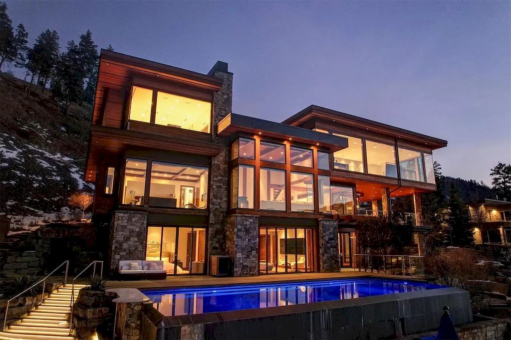 The Home in Kelowna is truly beyond compare complimented by a home gym, his and hers closets & ensuite, inviting relaxation room, now available for sale