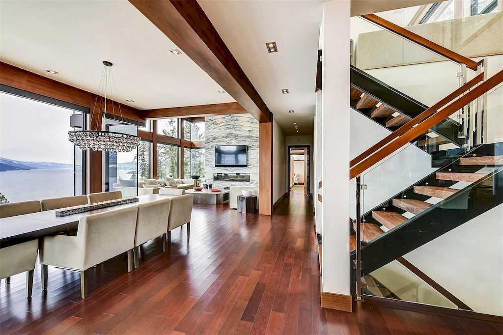 The Home in Kelowna is truly beyond compare complimented by a home gym, his and hers closets & ensuite, inviting relaxation room, now available for sale