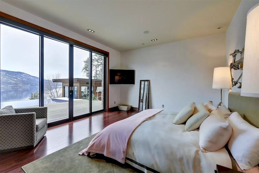 The Home in Kelowna is truly beyond compare complimented by a home gym, his and hers closets & ensuite, inviting relaxation room, now available for sale