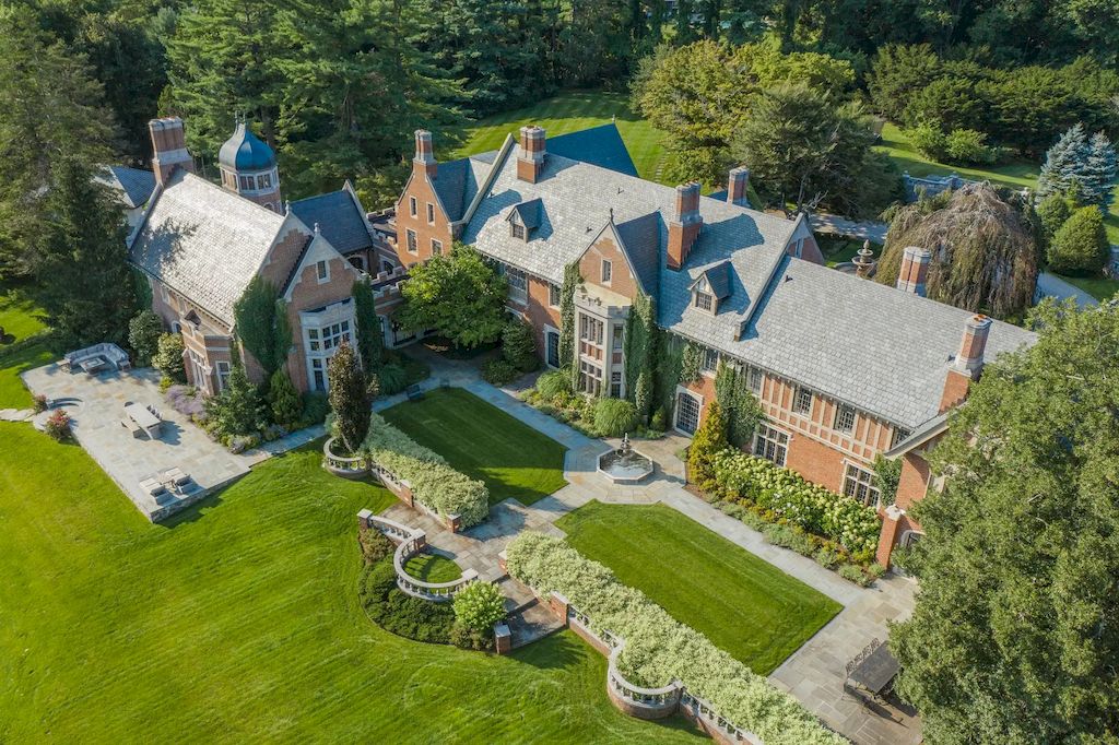The Home in Connecticut is a luxurious home designed by New York architect William B. Tubby now available for sale. This home located at 544 Oenoke Rdg, New Canaan, Connecticut; offering 12 bedrooms and 16 bathrooms with 25,000 square feet of living spaces.
