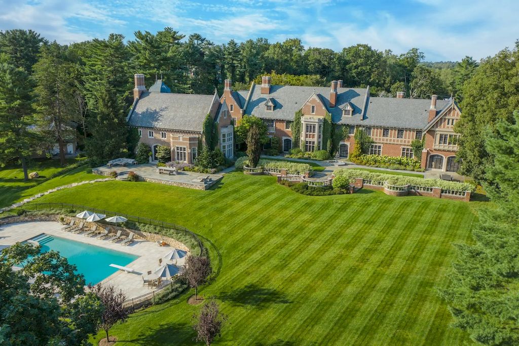 The Home in Connecticut is a luxurious home designed by New York architect William B. Tubby now available for sale. This home located at 544 Oenoke Rdg, New Canaan, Connecticut; offering 12 bedrooms and 16 bathrooms with 25,000 square feet of living spaces.