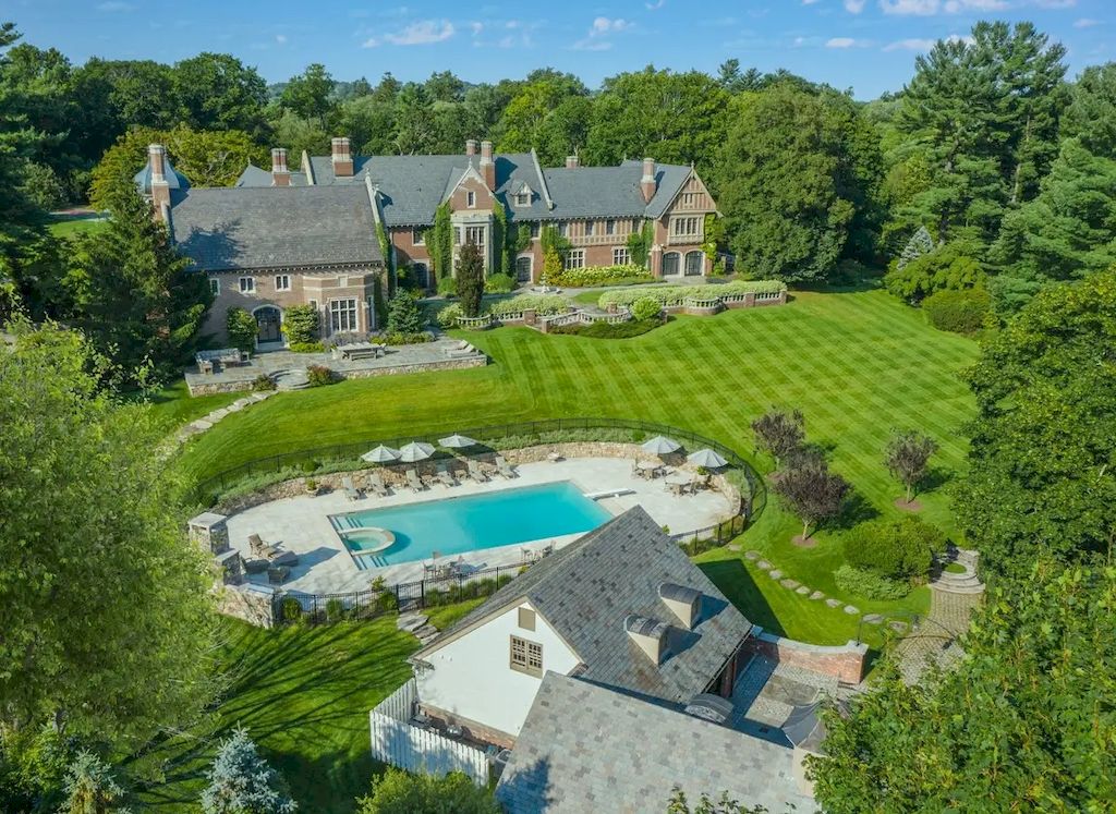 The Home in Connecticut is a luxurious home designed by New York architect William B. Tubby now available for sale. This home located at 544 Oenoke Rdg, New Canaan, Connecticut; offering 12 bedrooms and 16 bathrooms with 25,000 square feet of living spaces.