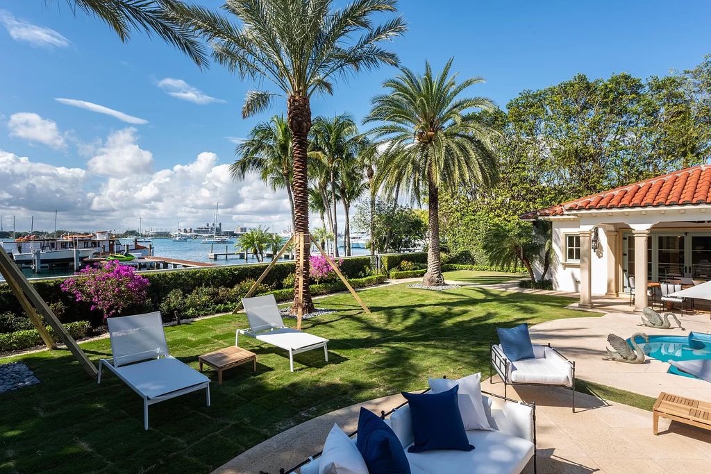 The Villa in Palm Beach is a wonderful Mediterranean Villa with substantial renovations now reaching completion now available for sale. This home located at 1320 N Lake Way, Palm Beach, Florida
