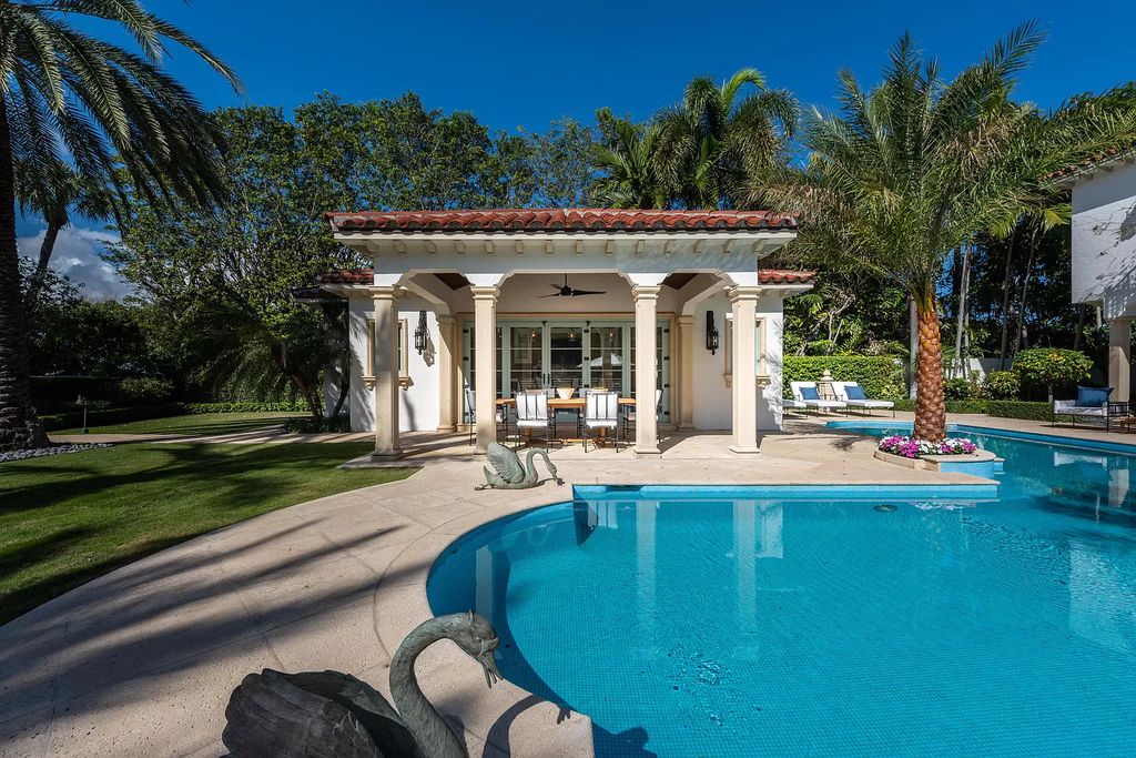 The Villa in Palm Beach is a wonderful Mediterranean Villa with substantial renovations now reaching completion now available for sale. This home located at 1320 N Lake Way, Palm Beach, Florida