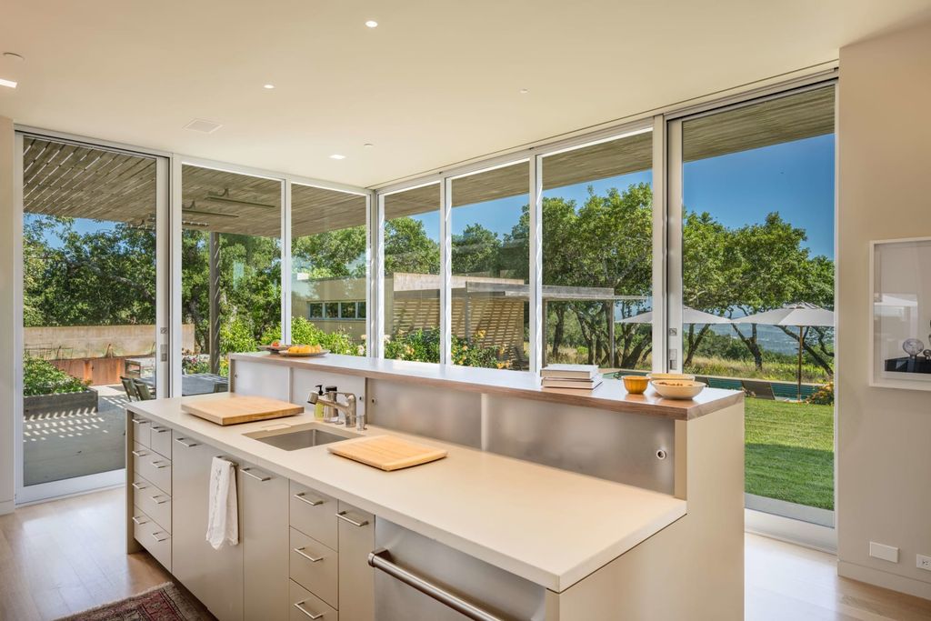 The Home in Sonoma is an architecturally significant estate with vineyard creates a harmonious convergence of nature now available for sale. This house located at 1861 Hale Rd, Sonoma, California