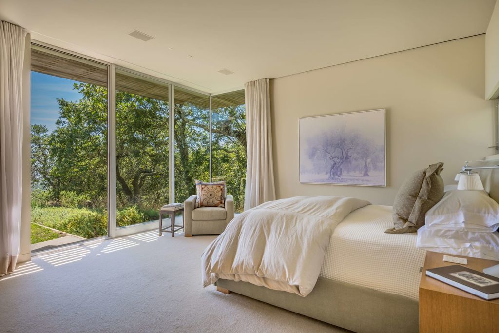 The Home in Sonoma is an architecturally significant estate with vineyard creates a harmonious convergence of nature now available for sale. This house located at 1861 Hale Rd, Sonoma, California