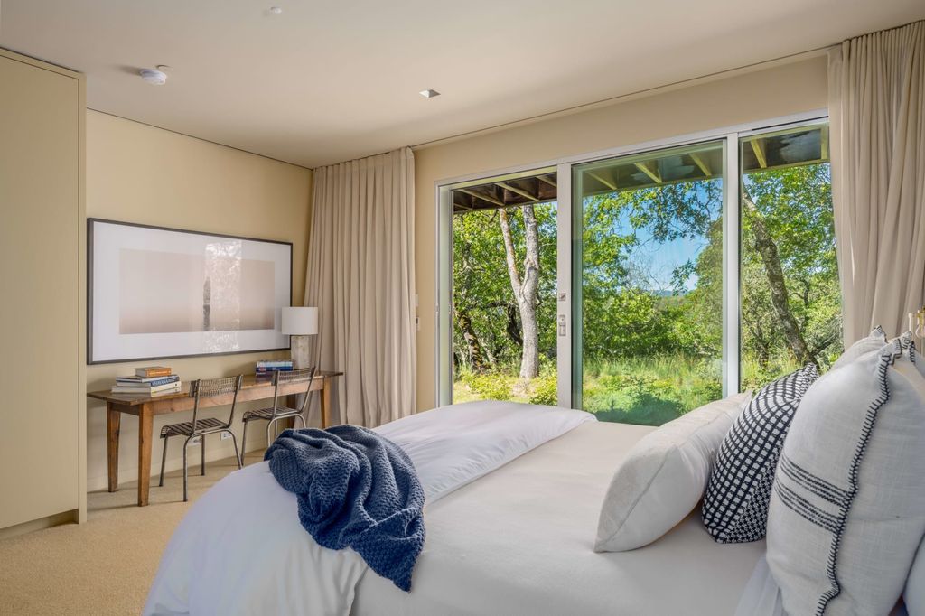 The Home in Sonoma is an architecturally significant estate with vineyard creates a harmonious convergence of nature now available for sale. This house located at 1861 Hale Rd, Sonoma, California