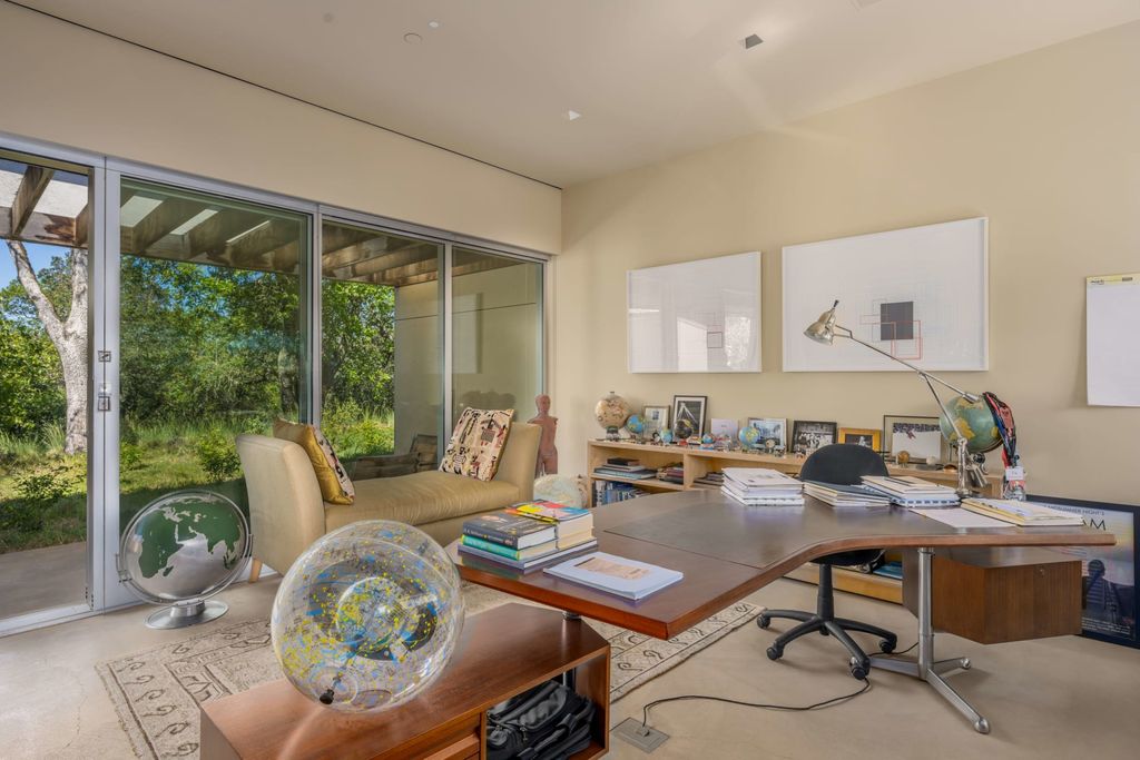 The Home in Sonoma is an architecturally significant estate with vineyard creates a harmonious convergence of nature now available for sale. This house located at 1861 Hale Rd, Sonoma, California