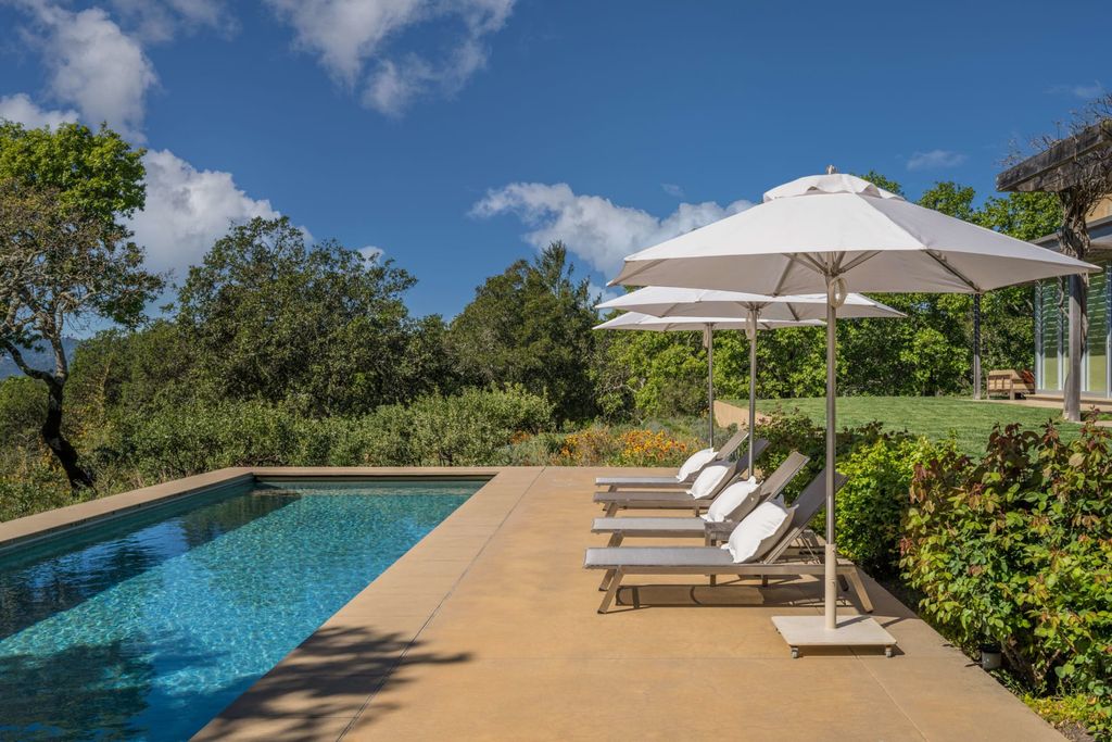 The Home in Sonoma is an architecturally significant estate with vineyard creates a harmonious convergence of nature now available for sale. This house located at 1861 Hale Rd, Sonoma, California