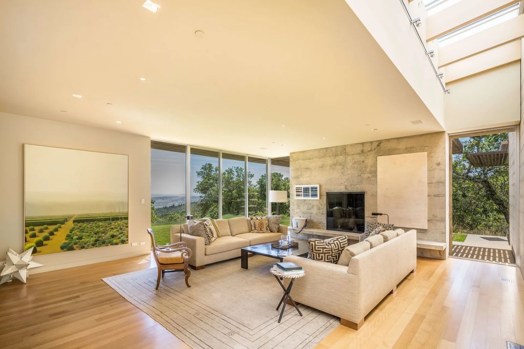 The Home in Sonoma is an architecturally significant estate with vineyard creates a harmonious convergence of nature now available for sale. This house located at 1861 Hale Rd, Sonoma, California