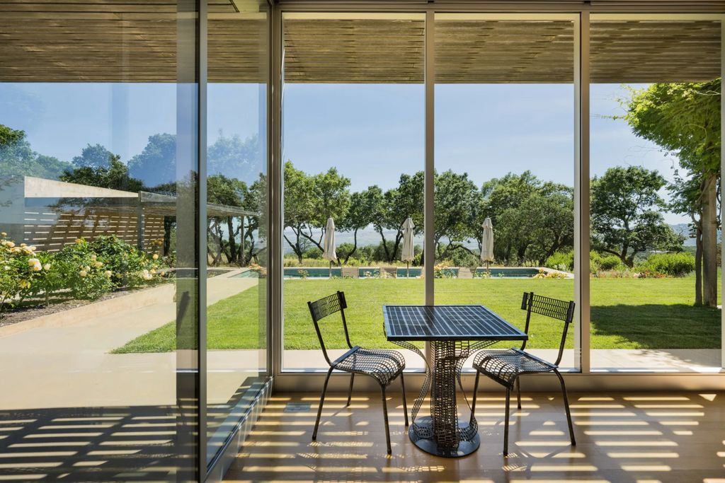 The Home in Sonoma is an architecturally significant estate with vineyard creates a harmonious convergence of nature now available for sale. This house located at 1861 Hale Rd, Sonoma, California