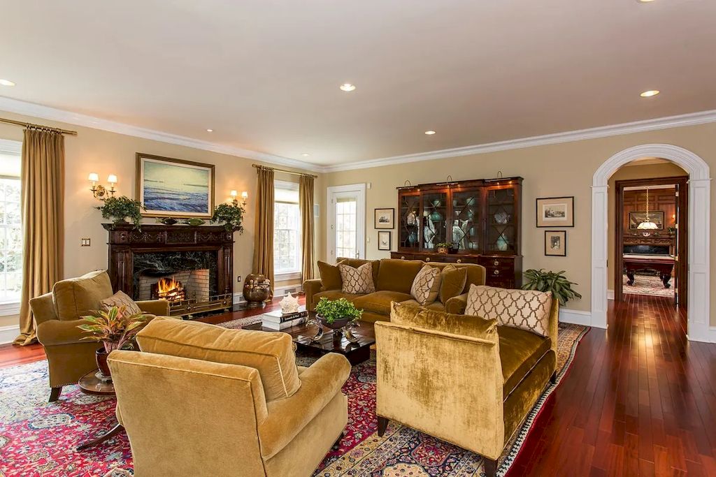 The Home in New Jersey is a thoughtfully crafted, luxurious home providing ultimate spaces for seamless living and entertaining now available for sale.