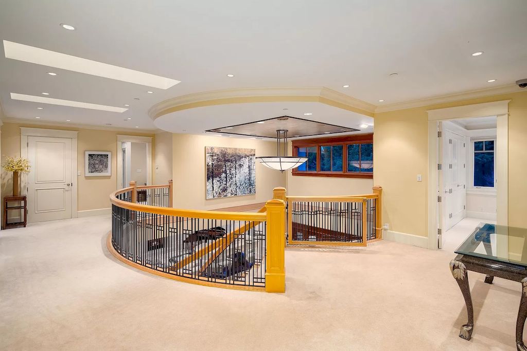 The House in Vancouver has exceptionally landscaped outdoor grounds feature a full size tennis court, a mini golf putting green, a Japanese Zen garden, now available for sale