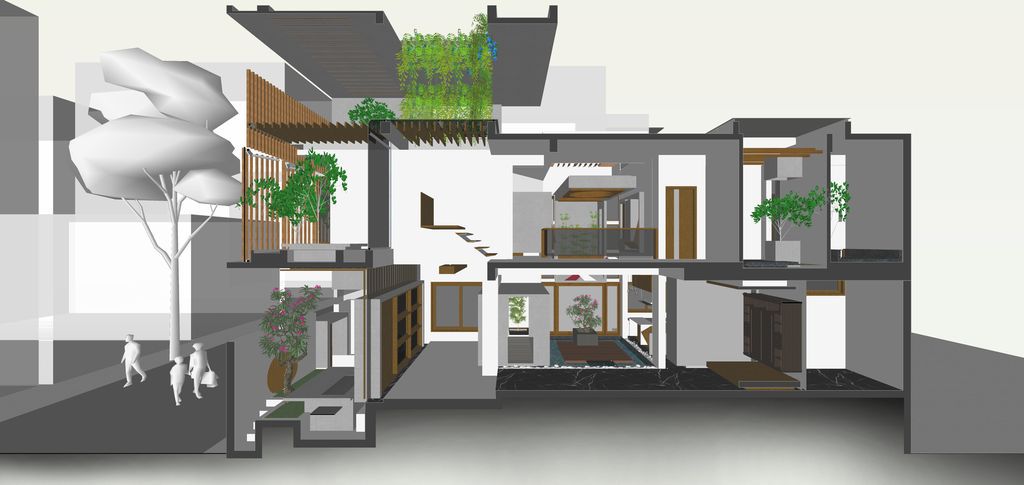 Le Tranquil House, Minimalism in a tropical setting by Studio WhiteScape