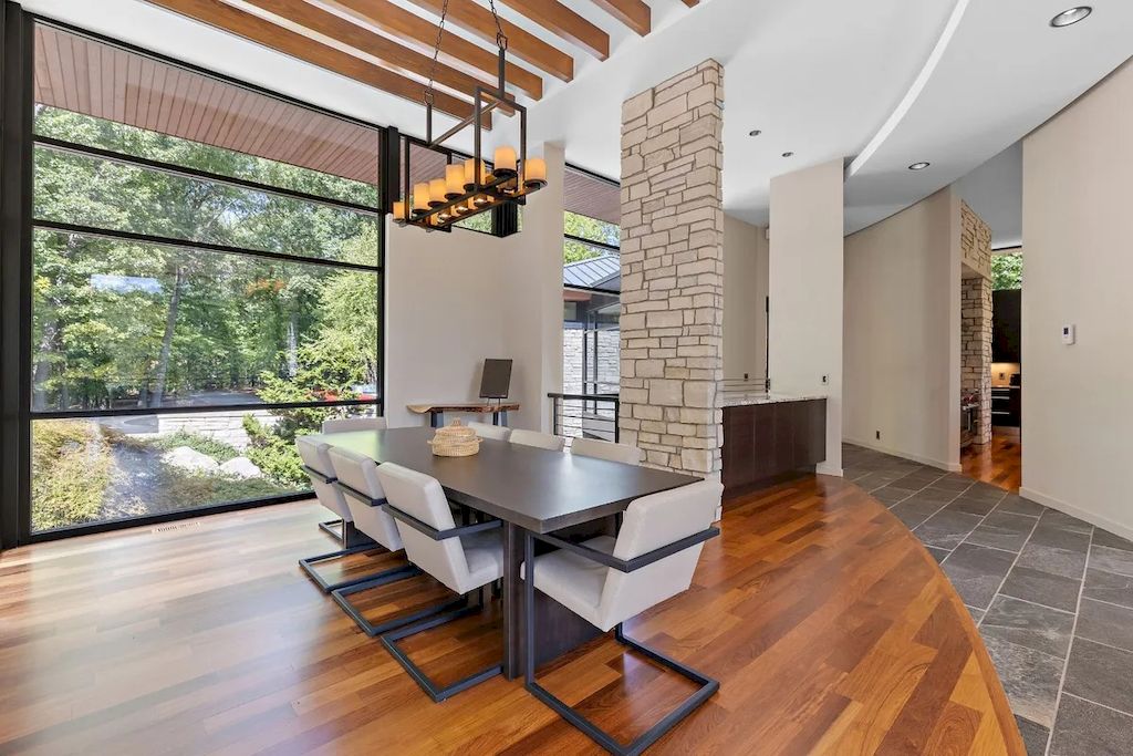 The Home in Michigan is a luxurious home having full stone exterior now available for sale. This home located at 6956 Cooley Lake Rd, White Lake, Michigan; offering 05 bedrooms and 05 bathrooms with 7,153 square feet of living spaces.