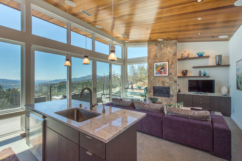 Sonoma Valley Guest House Overlook Beautiful Nature by Coates Design 7