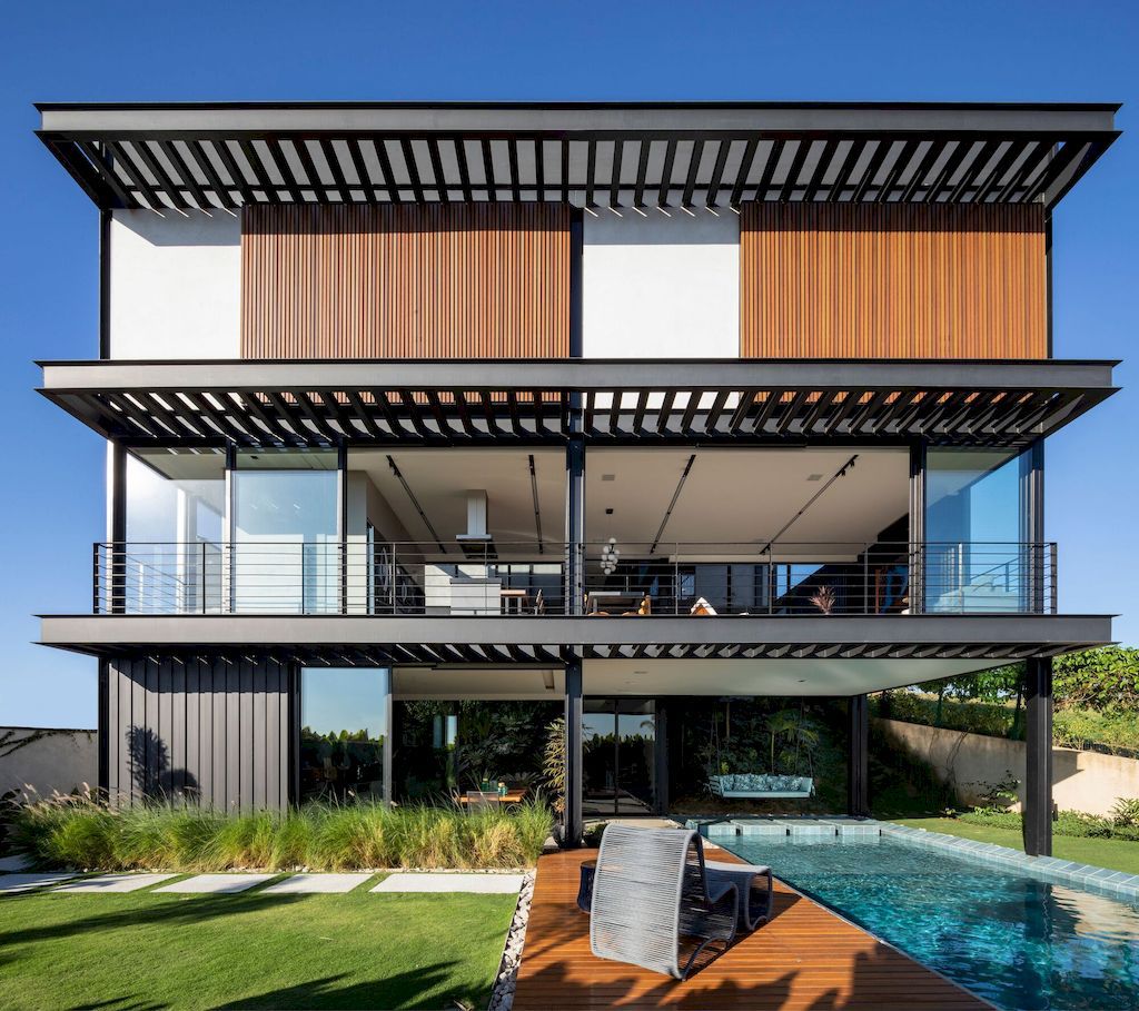Stunning three storey project H House in Brazil by Sonne Muller Arquitetos 17