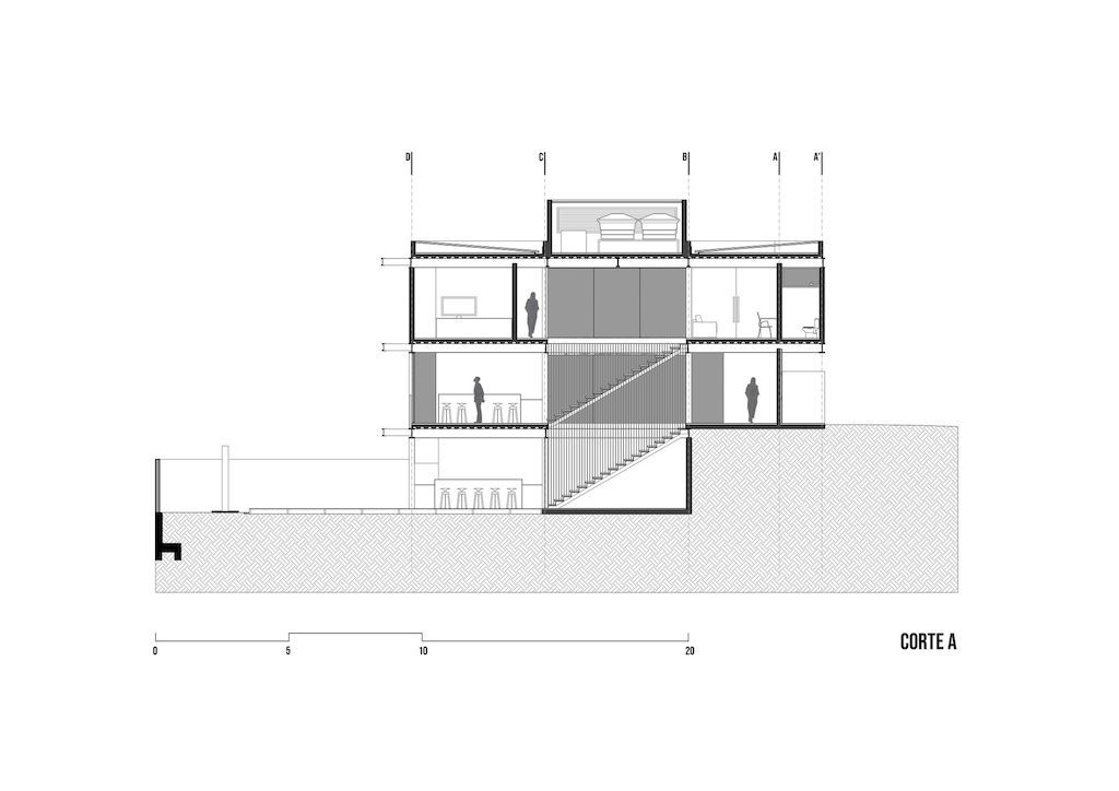Stunning three storey project H House in Brazil by Sonne Muller Arquitetos 22