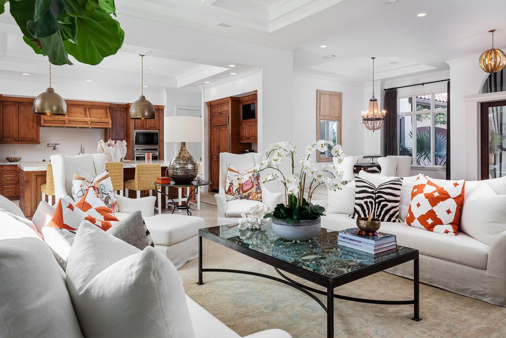 The Home in Naples is a custom residence with glorious southern exposure, soaring ceilings and floor to ceiling windows now available for sale. This home located at 750 Fountainhead Ln, Naples, Florida