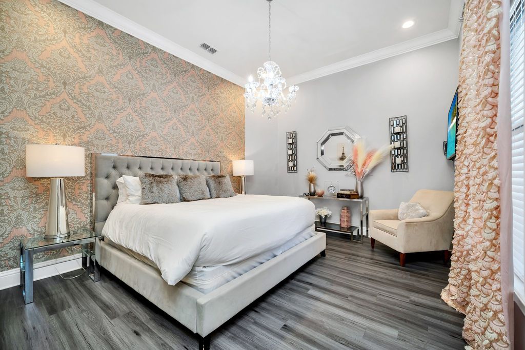 The Home in Reunion is a stunning fully furnished residence has an open contemporary floor plan which exudes luxury now available for sale. This home located at 521 Muirfield Loop, Reunion, Florida