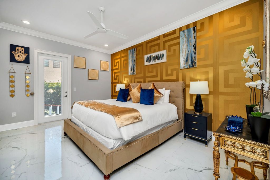 The Home in Reunion is a stunning fully furnished residence has an open contemporary floor plan which exudes luxury now available for sale. This home located at 521 Muirfield Loop, Reunion, Florida
