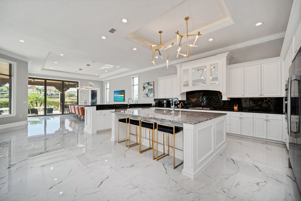 The Home in Reunion is a stunning fully furnished residence has an open contemporary floor plan which exudes luxury now available for sale. This home located at 521 Muirfield Loop, Reunion, Florida