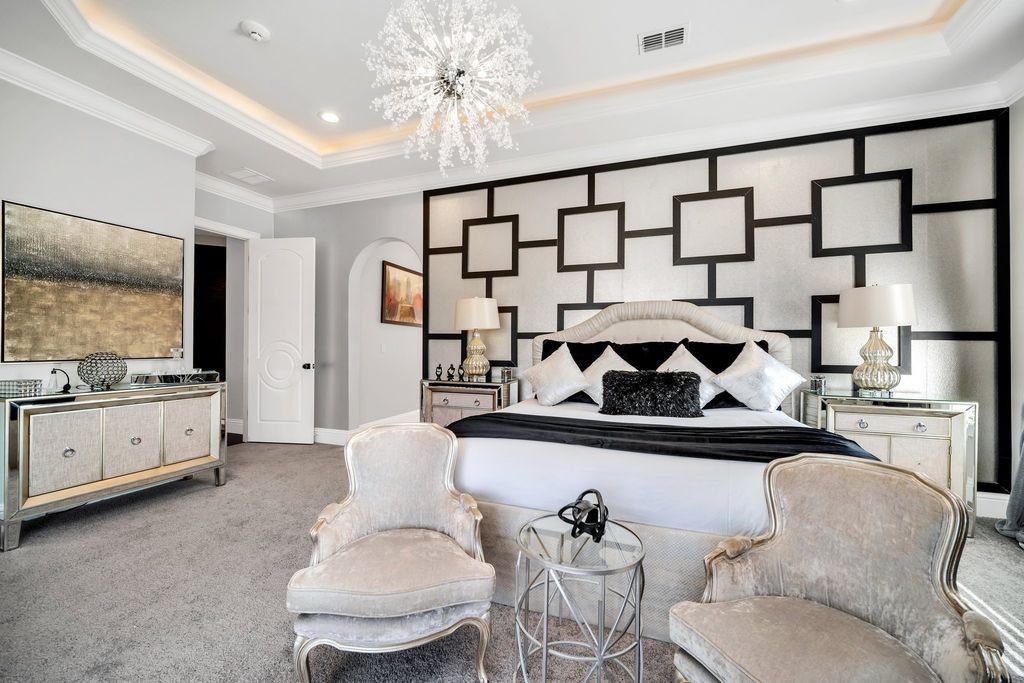 The Home in Reunion is a stunning fully furnished residence has an open contemporary floor plan which exudes luxury now available for sale. This home located at 521 Muirfield Loop, Reunion, Florida