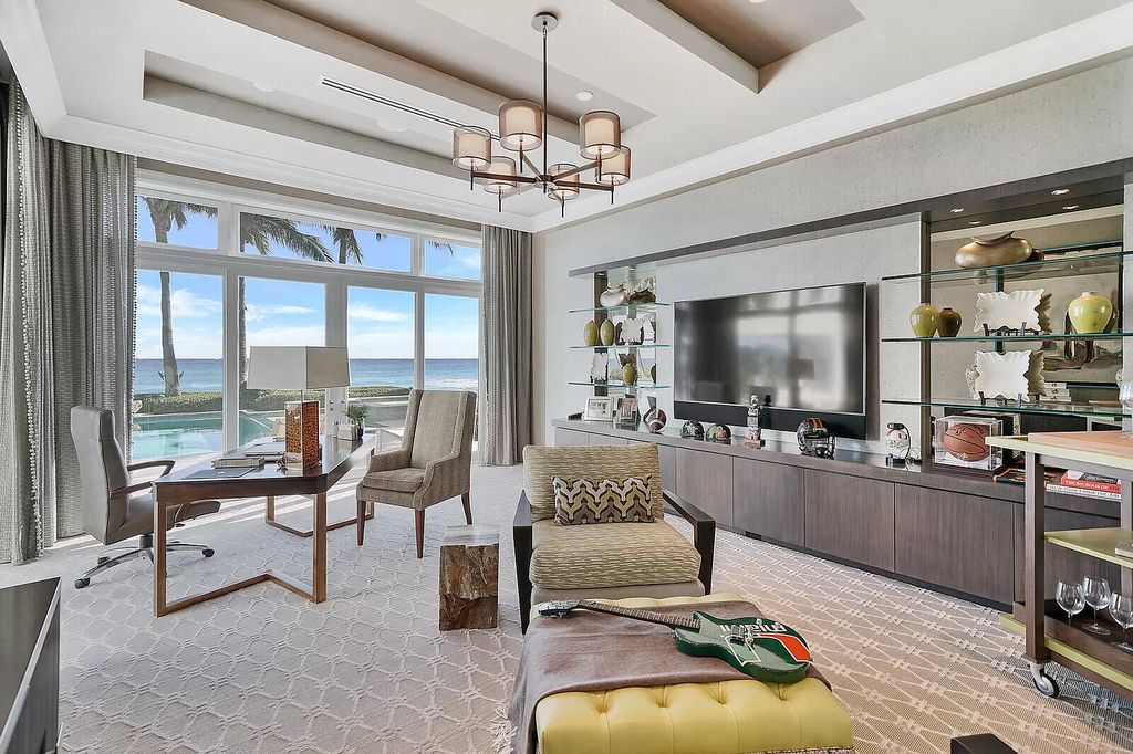 The Lake Worth Mansion is a contemporary South Florida ultra luxury waterfront real estate masterpiece boasting unparalleled resort inspired comforts now available for sale. This home located at 1400 S Ocean Blvd, Lake Worth, Florida
