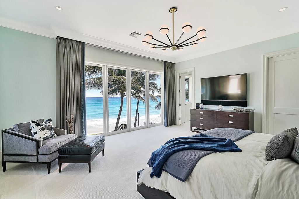 The Lake Worth Mansion is a contemporary South Florida ultra luxury waterfront real estate masterpiece boasting unparalleled resort inspired comforts now available for sale. This home located at 1400 S Ocean Blvd, Lake Worth, Florida
